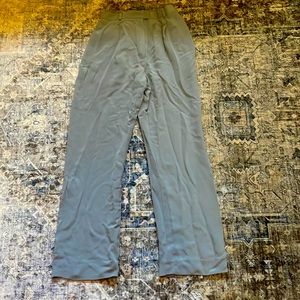 Rena Rowan baby blue silk high waisted dress pants with pockets size 4P